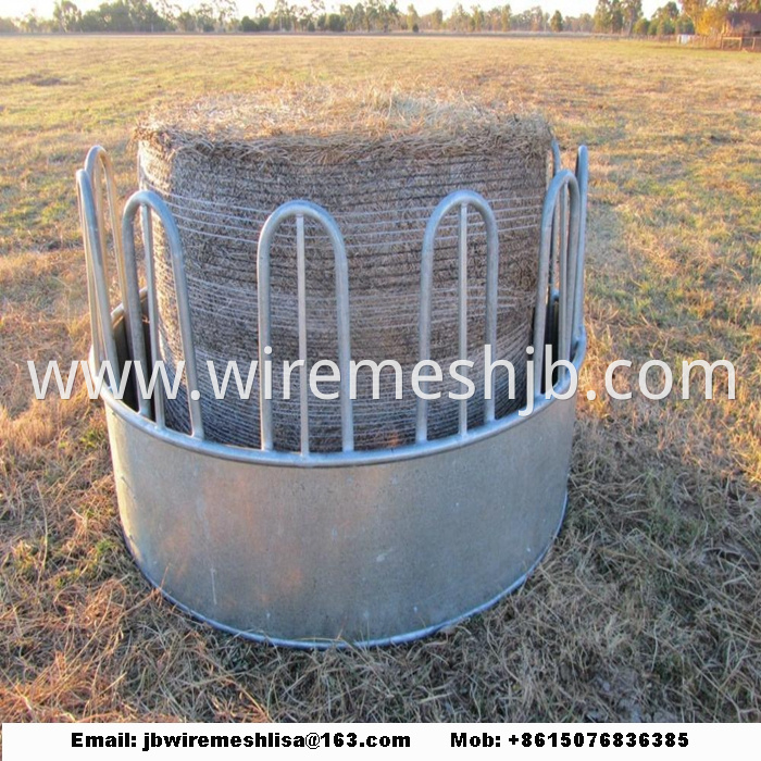 Galvanized Cattle Hay Bale Feeder